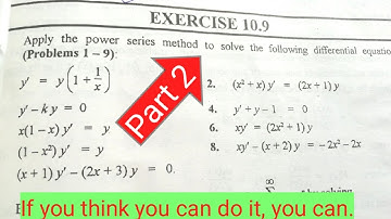 Exercise 10.9 Part 2 ,|| mathematical method by sm yousaf ||