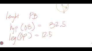 How to Find the Length of a Chord in a Circle (Pythagoras Theorem)