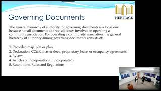 Board 101: Governing Documents