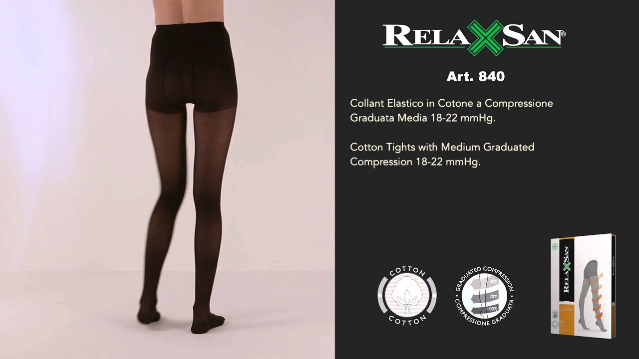 Collant Contenitivi Relaxsan Basic 980 - 280 Den, Compressione 22-28 MmHg, Punta Rinforzata