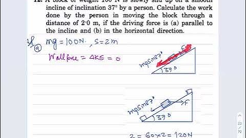 Q 12 HC Verma Solutions | Chapter 8: Work & Energy | Exercise Question 12