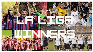 Laliga Winners for the last 25 years (2000-2025)