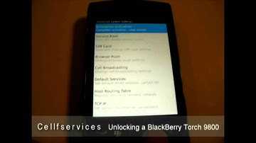 How to Unlock a BlackBerry Torch 9800 (AT&T Rogers Bell Telus Vodafone Orange Digicel Movistar)