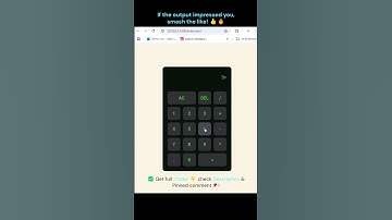 🔢 Simple Calculator Using HTML, CSS & JavaScript #webdevelopment #coding #htmlcssjs
