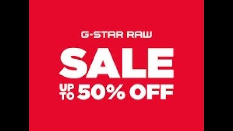 GStar Raw Coupon Code 2026 / 2027