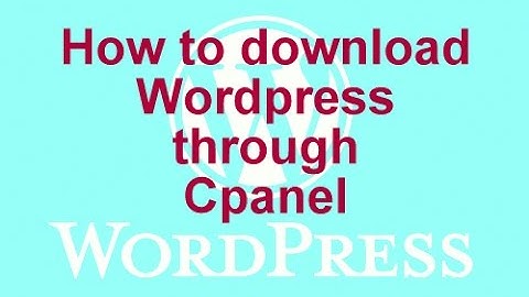 How to install wordpress in cpanel