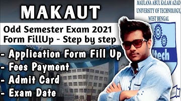 MAKAUT ODD SEM EXAM FORM FILLUP💥|makaut exam news| makaut new notice|makaut online exam odd sem exam