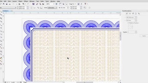 Tutorial coreldraw x7 (Membuat Frame sertifikat)