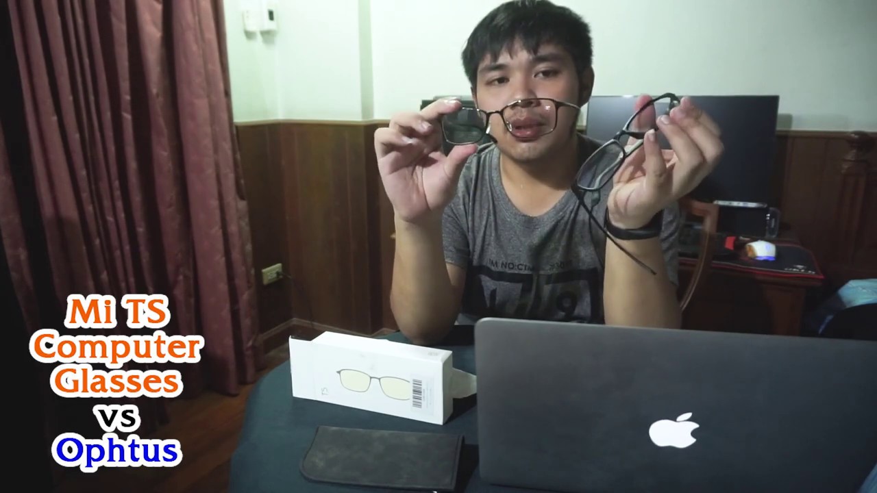 แว่น กัน แสง จาก คอม  2022 New  รีวิวแว่นกรองแสง Mi TS Computer Glasses vs Ophtus