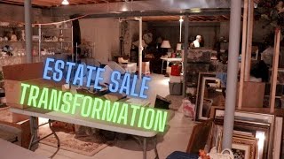 Staging a home for a successful estate sale.  Amazing Transformation!