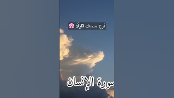 أرح سمعك وقلبك قليلا القارئ هانى ابو شيتة سورة الانسان 🌸