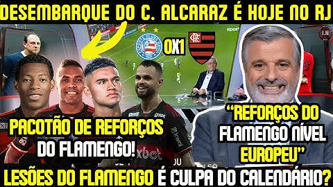 PACOTÃO DE REFORÇOS DO FLAMENGO: GONZALO PLATA, ALCARAZ, MICHAEL e ALEX SANDRO | BAHIA 0 X1 FLAMENGO