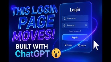 This Login Page Moves When You Move… Built with ChatGPT HTML CSS JS