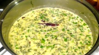 Thotakura Majjiga Pulusu-Amaranth with Flavored Buttermilk