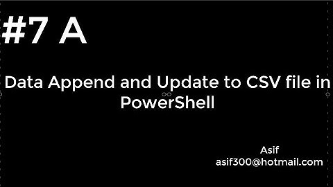 How to append and update CSV