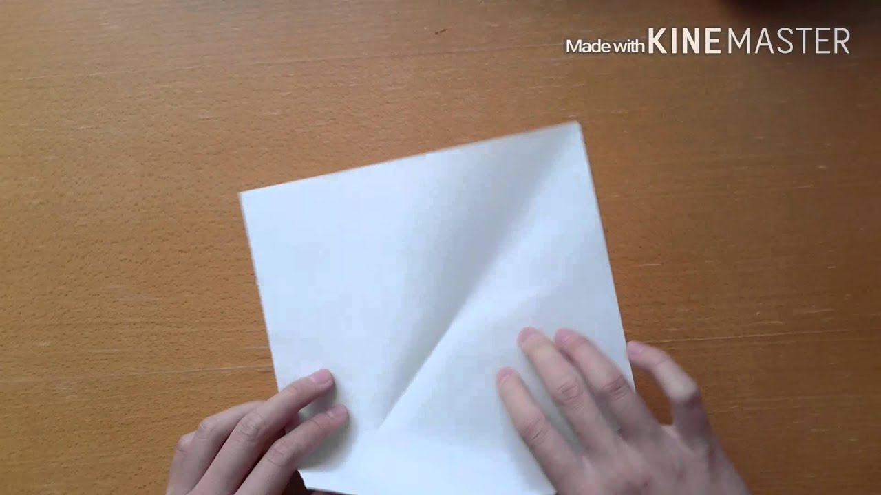 Origami Tip #2 How to fold a square of paper in five lines? - YouTube