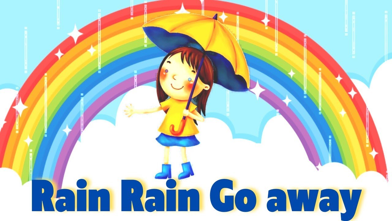 Rain Rain Go Away Nursery Rhymes lyrics cartoon animation videos and Kids song Chunu Munu