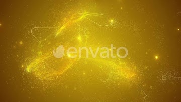 Golden Dynamic Particles & Strings Abstract Background