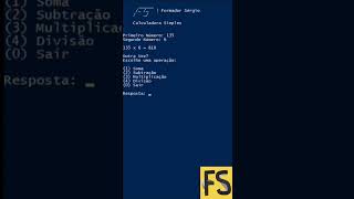 Calculadora Simples com o PowerShell #powershell #calculadora #programação #coding #codingshorts
