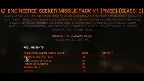 Elite Dangerous | Tech Broker | Module Review | Engineered Seeker Missile Rack V1