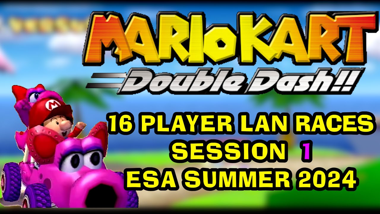 Mario Kart Double Dash 16 PLAYER LAN session 1: 10 Epic races at ESA Summer 2024