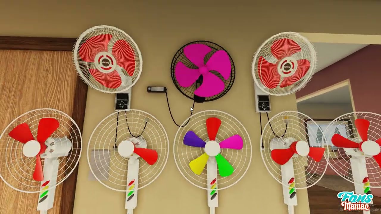 Community Wall Fans Example The best DIY Wall Fan Design is Very phenomenal!! - YouTube