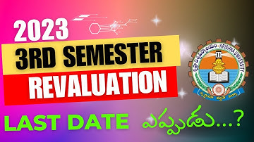 3rd sem Revaluation Dates and fees ||  Krishna University||check like this... #3rdsem