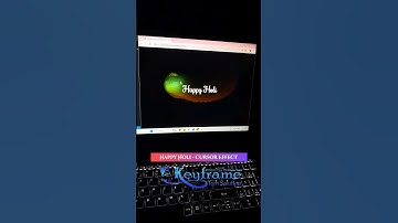 Happy Holi | Cursor Move Animation | HTML CSS & JavaScript