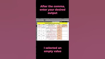 Easily Replace Errors in Excel 😎 #shorts #excel