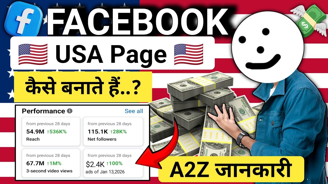 USA Facebook Page Kaise Banaye | Step-by-Step Complete Guide (Beginners ke liye)