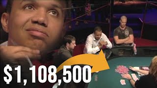 OH MY GOD! Crazy poker hand for over $1m! #shorts #poker #viral