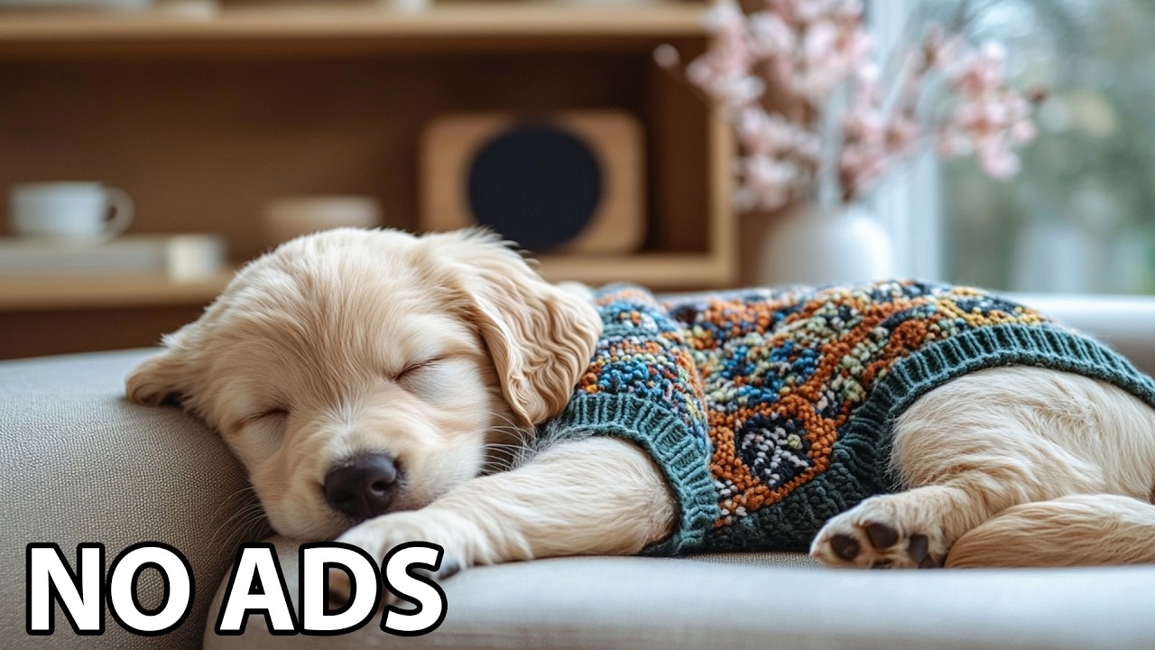 12 Hours Dog Sleep Music 🌸 Dog Calming Music 🌸 Dog Gentle Audio For Long Comfort - No ADS