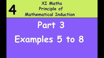 Kerala State 11th maths - Principle of mathematical induction - Part 3 - Examples 5 to 8