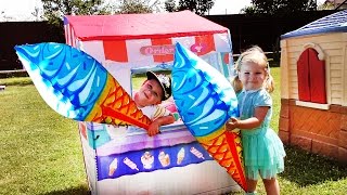 ✿ ИГРАЕМ В МАГАЗИН МОРОЖЕНОГО Огромное Мороженое Для Детей Ice Cream Unboxing VIDEO for children(, 2016-07-14T06:12:36.000Z)