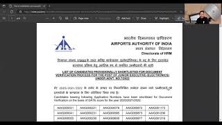 AAI Junior Executive (Electronics) cut off (1st List) GATE 2020/2021/2022 Score