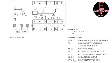 Minilec vsp d2 phasefailure relay control wiring telugu august 2024
