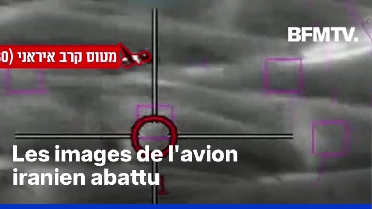 L’armée israélienne diffuse les images de l'avion iranien abattu