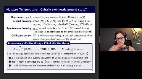 Nonzero Temperature and Density QCD (Francesca Cuteri): Lecture 2a