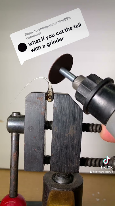 Grinding the tail of a Prince Rupert’s Drop
