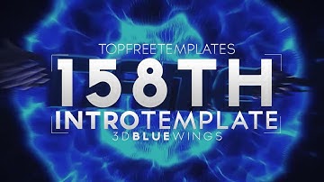 FREE Intro Template: 3D Blue Wings #158 w/Tutorial
