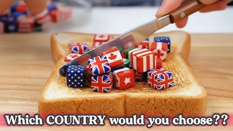 ✨ ASMR Flags on Toast! 🇺🇸 Ultimate Visual Satisfaction & Sleep Aid (No Talking)