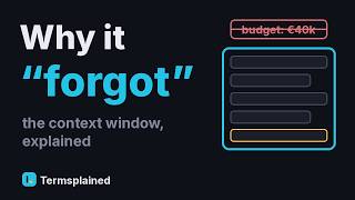 What is a context window Why AI forgets, explained simply