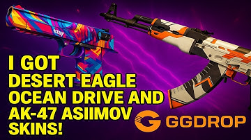 CS2 Case Opening | I Got Desert Eagle Ocean Drive and AK-47 Asiimov Skins at GGDrop
