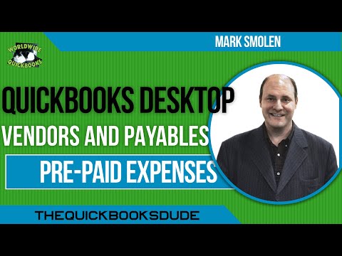 QuickBooks Desktop Prepaid Expenses