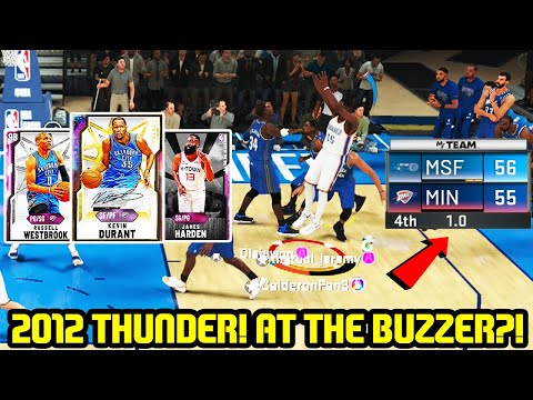 GALAXY OPAL KEVIN DURANT u0026 PD WESTBROOK! 2012 THUNDER! BUZZER BEATER?! ROAD TO 12-0! NBA 2K20 MYTEAM