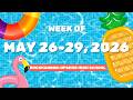 May 26-29, 2026 Announcements