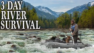 3 Day River Survival NO FOOD NO WATER | Island Overnight Fishing Adventure