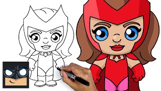 how to draw scarlet witch wandavision