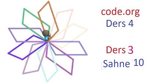 #19 Code.org Ders 4 (Level 4) . Ders 3 (Aktör) Sahne 10- -Code.org Çözümler- for döngüsü