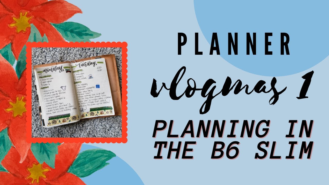 Planner Vlogmas 1 | Back planning in my B6 Slim | Nanami Cafe Note